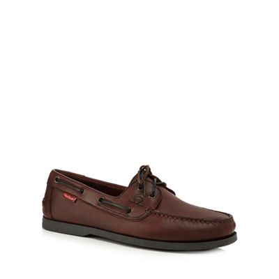 Dark brown 'Gallery' leather lace up shoes